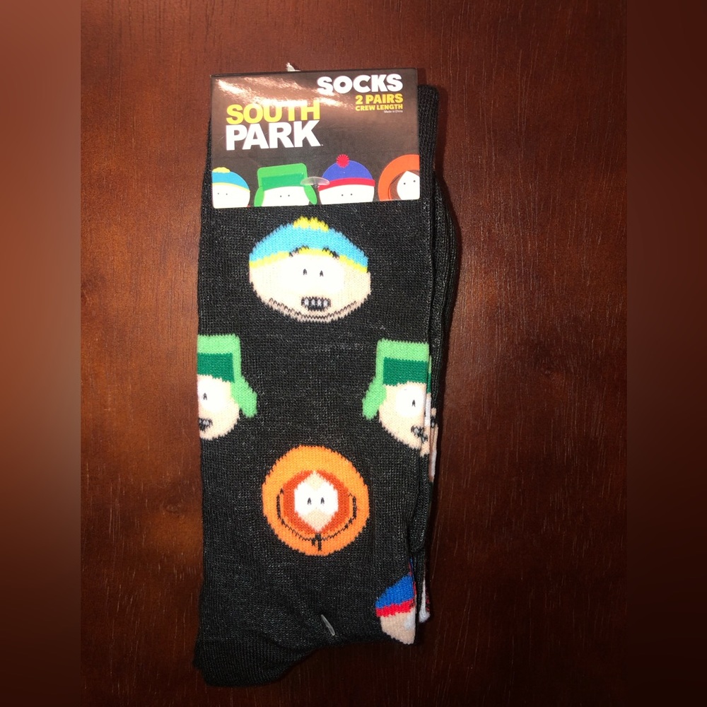 SOUTH PARK NOVELTY CREW SOCKS NWT MEN’S SHOE SIZE 8-12